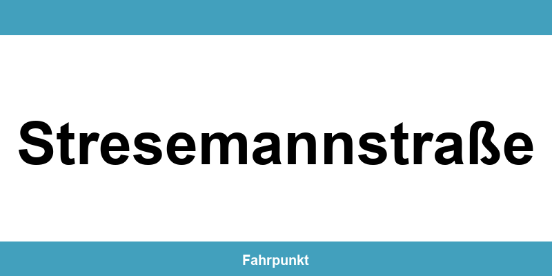 Führerscheinstelle Stresemannstraße – Termin online und Öffnungszeiten
